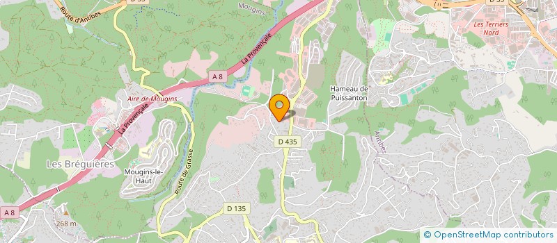 localisation de l'entreprise MADAME CECILE JAUME  VALLAURIS