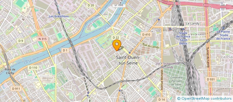 localisation de l'entreprise MADAME CECILE JIANG  SAINT-OUEN-SUR-SEINE