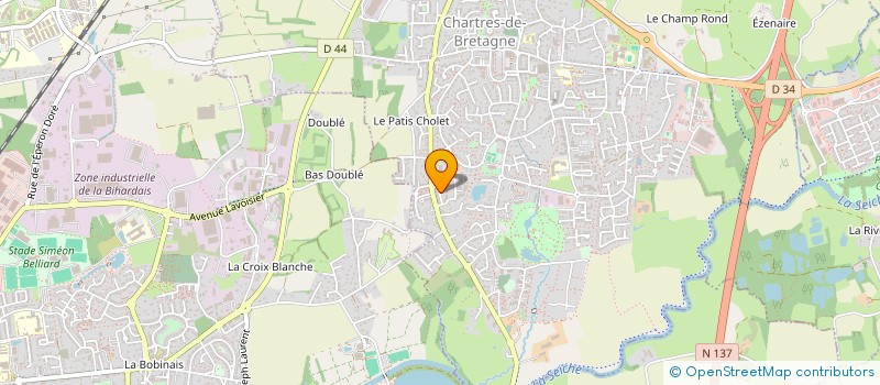 localisation de l'entreprise MADAME CECILE JOLY  CHARTRES-DE-BRETAGNE