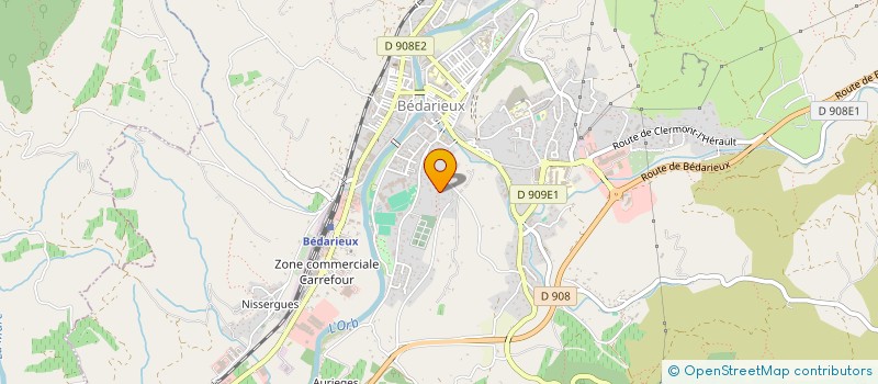 localisation de l'entreprise MADAME CECILE JOLY  BEDARIEUX