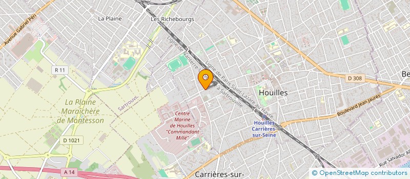 localisation de l'entreprise MADAME CECILE JOURNET  HOUILLES