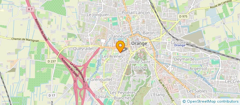 localisation de l'entreprise MADAME CECILE JOUTY  ORANGE