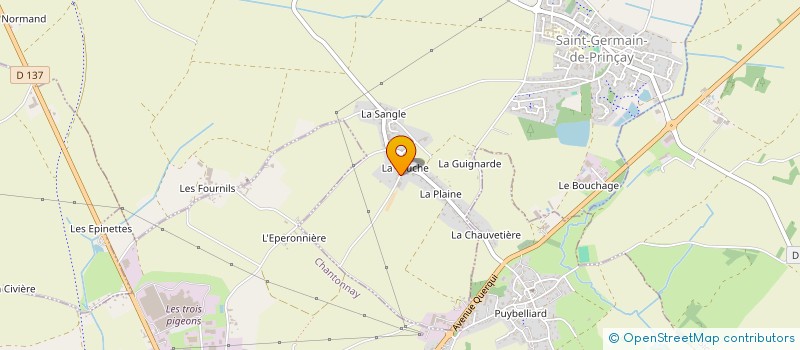 localisation de l'entreprise MADAME CECILE JOYAU  SAINT-GERMAIN-DE-PRINCAY