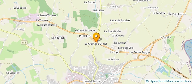 localisation de l'entreprise MADAME CECILE JUBAULT à SAINT-MELOIR-DES-ONDES
