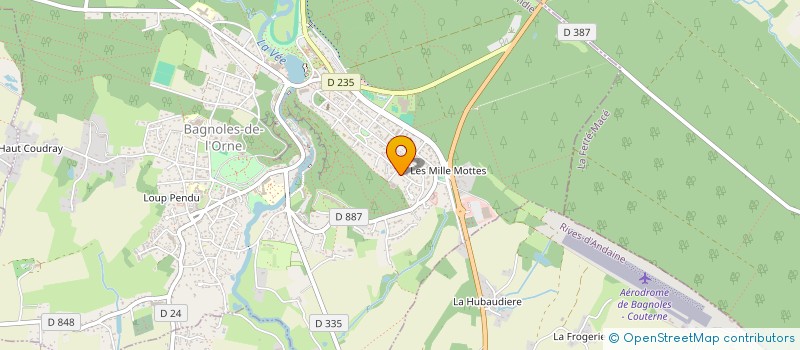 localisation de l'entreprise MADAME CECILE JUILLARD à BAGNOLES-DE-L'ORNE-NORMANDIE