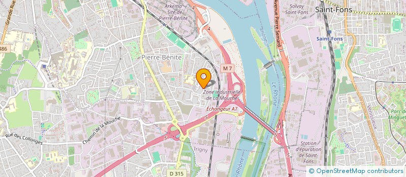 localisation de l'entreprise MADAME CECILE JULLIEN  OULLINS-PIERRE-BENITE