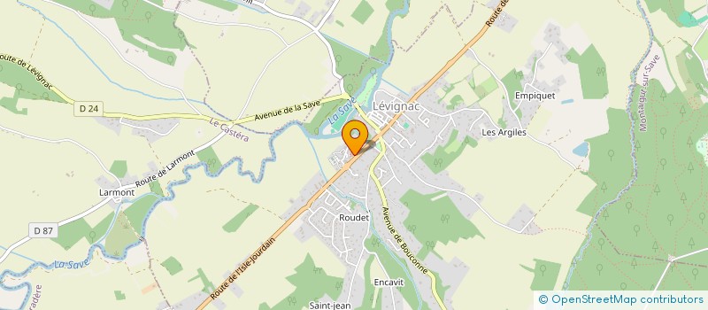 localisation de l'entreprise MADAME CECILE JUSTIN  LEVIGNAC