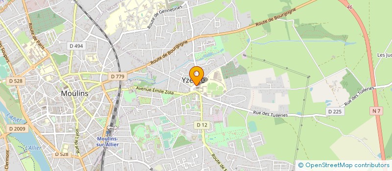 localisation de l'entreprise MADAME CECILE KAHN  YZEURE