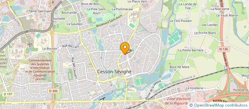 localisation de l'entreprise MADAME CECILE KAPLAN  CESSON-SEVIGNE