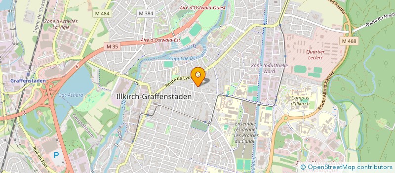 localisation de l'entreprise MADAME CECILE KARCHER  ILLKIRCH-GRAFFENSTADEN