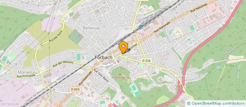 localisation de l'entreprise MADAME CECILE KERN  FORBACH