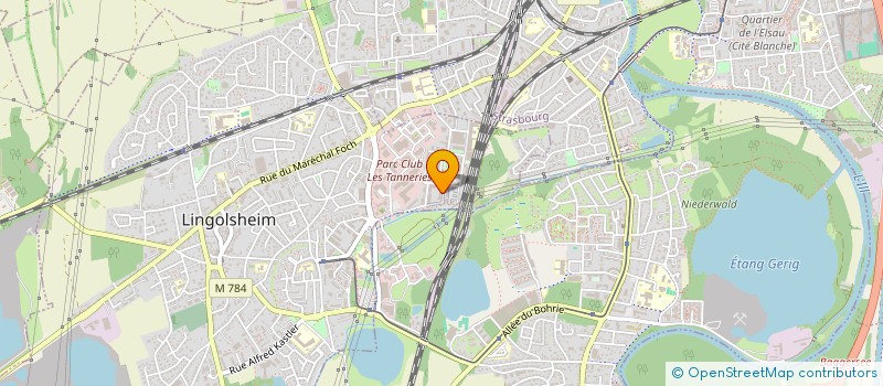 localisation de l'entreprise MADAME CECILE KERNEN  LINGOLSHEIM