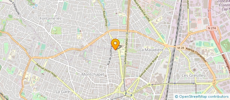 localisation de l'entreprise MADAME CECILE KIEFFER à DIJON