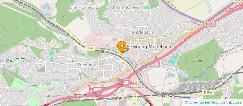 localisation de l'entreprise MADAME CECILE KLOPP  FREYMING-MERLEBACH