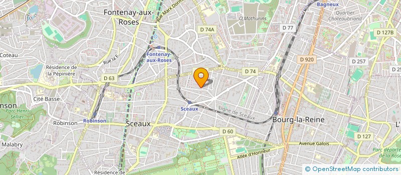 localisation de l'entreprise MADAME CECILE KROURI à SCEAUX