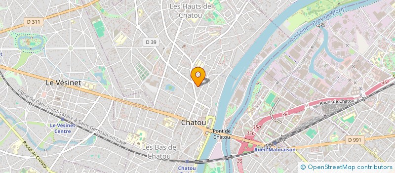 localisation de l'entreprise MADAME CECILE LA GRAVIERE  CHATOU