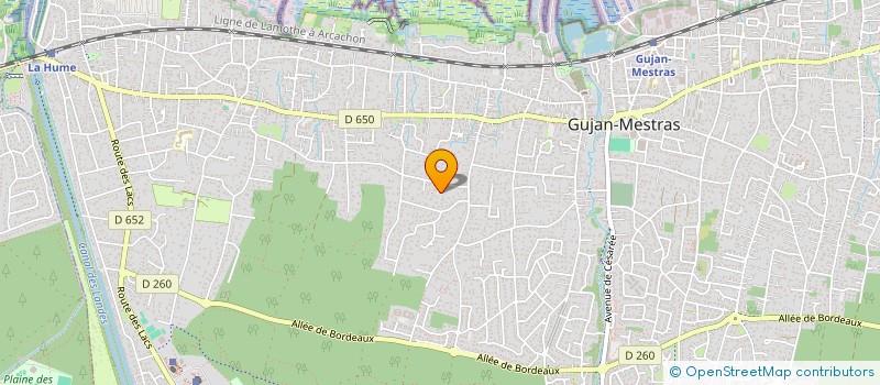 localisation de l'entreprise MADAME CECILE LABARDE  GUJAN-MESTRAS