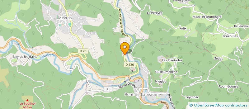 localisation de l'entreprise MADAME CECILE LACHAUD  LA SOUCHE