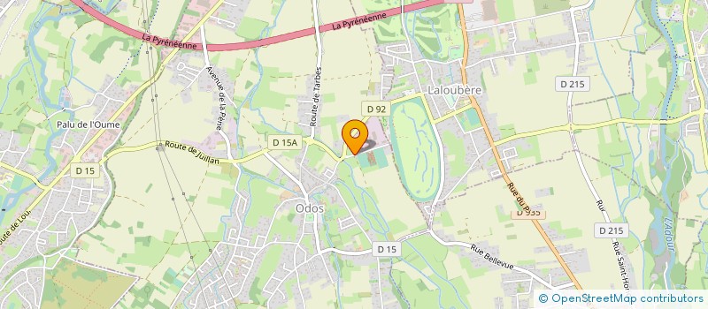 localisation de l'entreprise MADAME CECILE LAFARGUE  ODOS