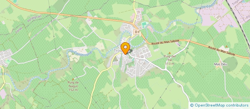 localisation de l'entreprise MADAME CECILE LAFFONT  TROUILLAS