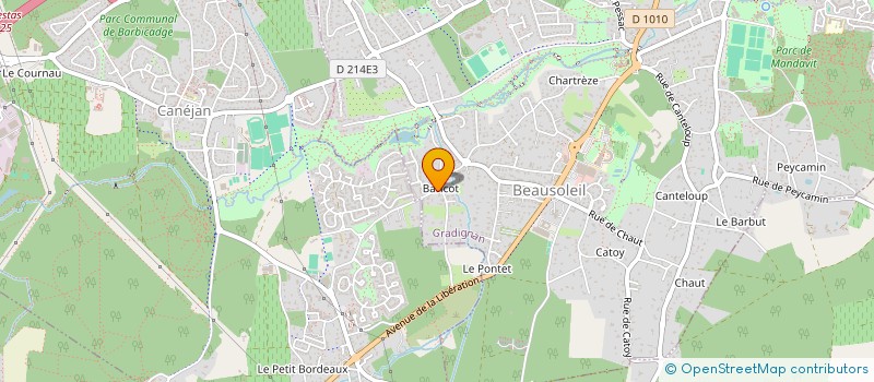 localisation de l'entreprise MADAME CECILE LAHAIE  GRADIGNAN