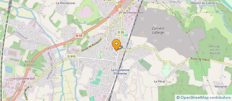 localisation de l'entreprise MADAME CECILE LAMOUREUX  LA COURONNE