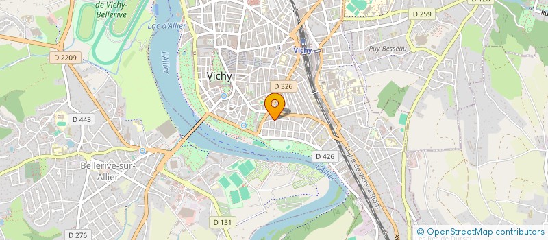 localisation de l'entreprise MADAME CECILE LAMURE à VICHY