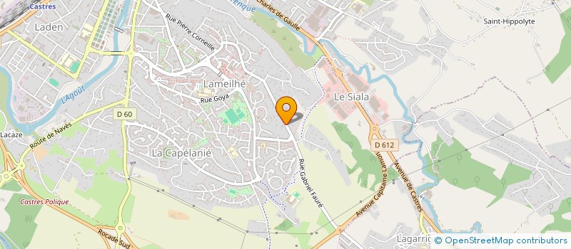 localisation de l'entreprise MADAME CECILE LANDES  CASTRES