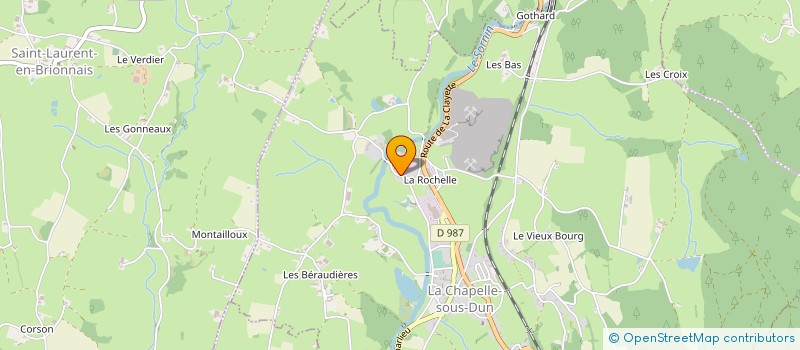 localisation de l'entreprise MADAME CECILE LANGELOT  LA CHAPELLE-SOUS-DUN