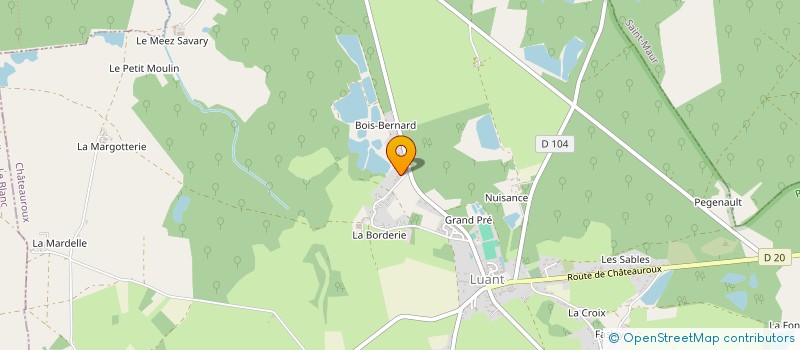 localisation de l'entreprise MADAME CECILE LANGLOIS à LUANT