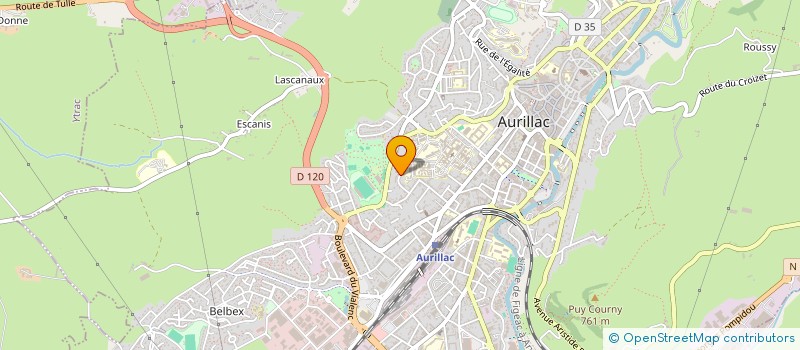 localisation de l'entreprise MADAME CECILE LAPEYRE à AURILLAC