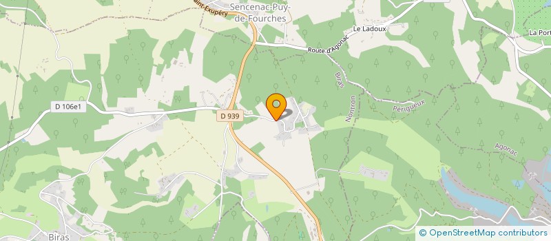 localisation de l'entreprise MADAME CECILE LAPEYRONNIE  BIRAS