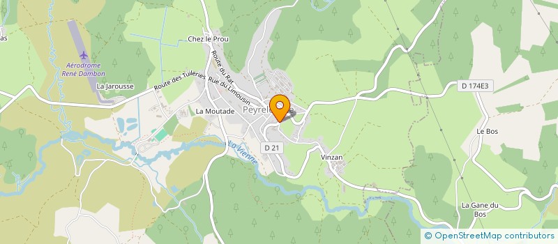 localisation de l'entreprise MADAME CECILE LAPRADE  SORNAC