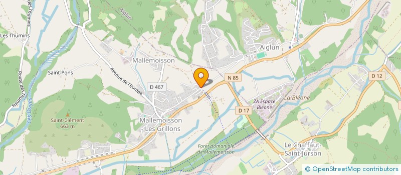 localisation de l'entreprise MADAME CECILE LAROUSSE  MALLEMOISSON