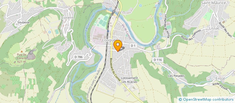 localisation de l'entreprise MADAME CECILE LAURENCON à VIC-LE-COMTE