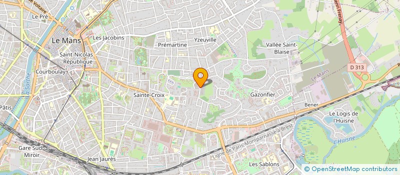 localisation de l'entreprise MADAME CECILE LAURENT  LE MANS