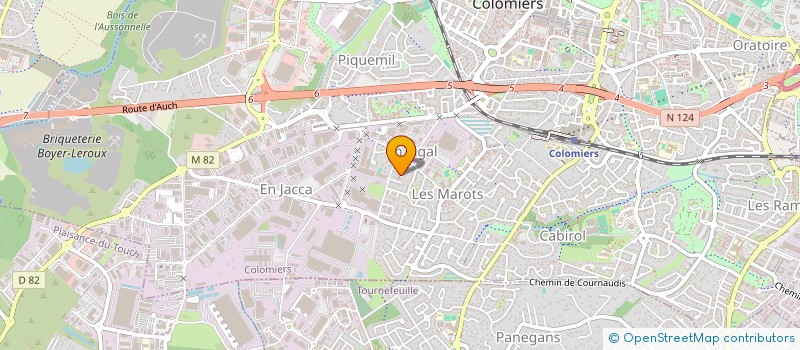 localisation de l'entreprise MADAME CECILE LAVIGNE à COLOMIERS
