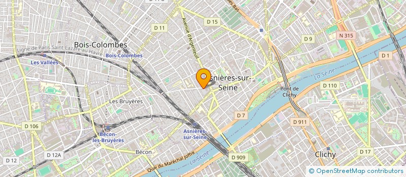 localisation de l'entreprise MADAME CECILE LE BOULANGER  ASNIERES-SUR-SEINE
