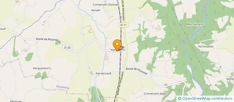 localisation de l'entreprise MADAME CECILE LE CORRE  LANNION