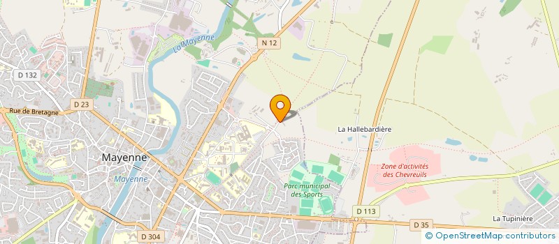 localisation de l'entreprise MADAME CECILE LE COUEDIC à MAYENNE