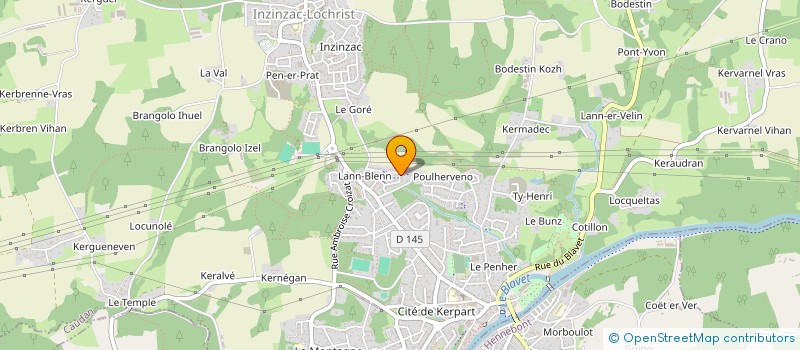 localisation de l'entreprise MADAME CECILE LE GOUELLEC  INZINZAC-LOCHRIST