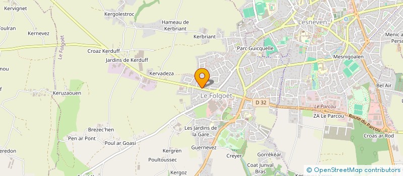 localisation de l'entreprise MADAME CECILE LE GUEN  LE FOLGOET