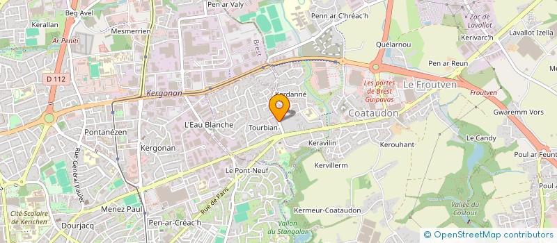 localisation de l'entreprise MADAME CECILE LE HIR  GUIPAVAS