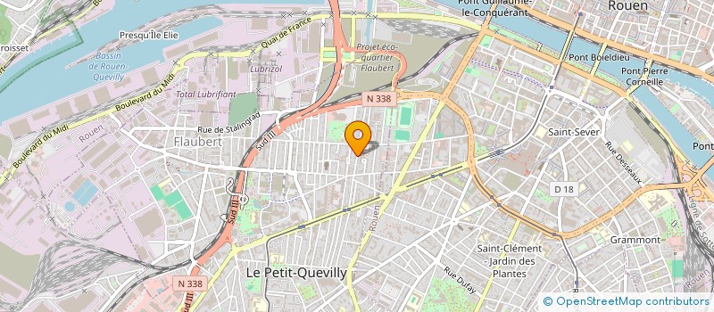 localisation de l'entreprise MADAME CECILE LEBOURG  LE PETIT-QUEVILLY