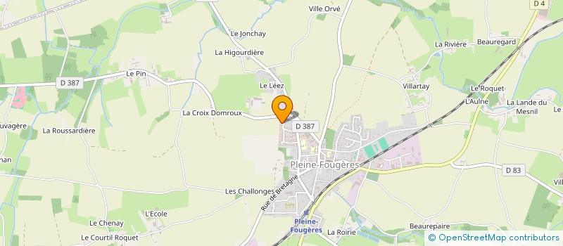 localisation de l'entreprise MADAME CECILE LEBRET à PLEINE-FOUGERES