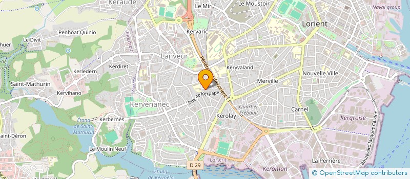 localisation de l'entreprise MADAME CECILE LECLAIRE  LORIENT