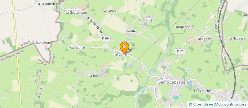 localisation de l'entreprise MADAME CECILE LECOCQ  SAINT-SEBASTIEN
