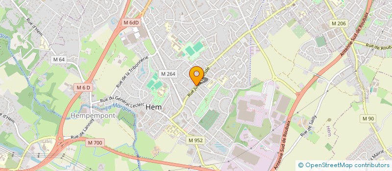 localisation de l'entreprise MADAME CECILE LEFEBVRE à HEM