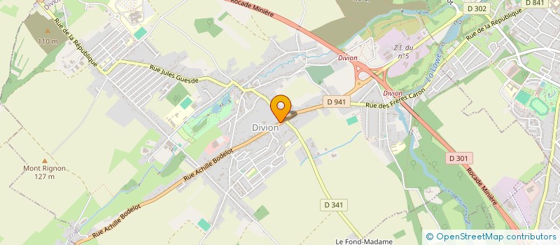 localisation de l'entreprise MADAME CECILE LEFEBVRE  DIVION