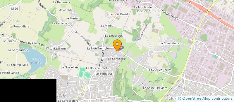 localisation de l'entreprise MADAME CECILE LEFORT à COUERON